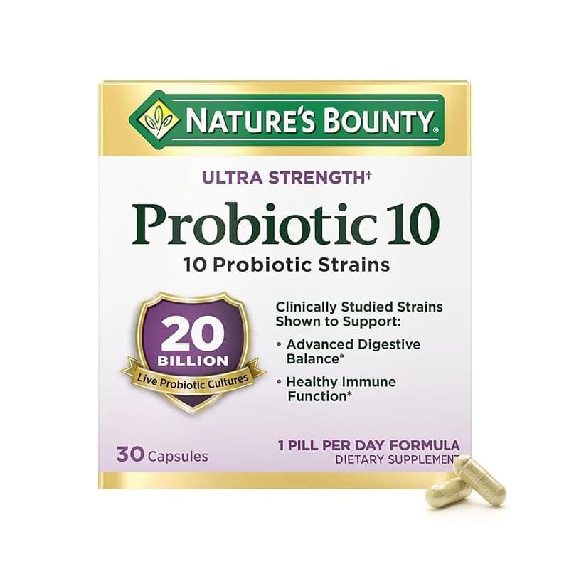 Nature's Bounty Bounty Probiotic 10, Ultra Strength Capsules, 30 Count - Each - Image 1