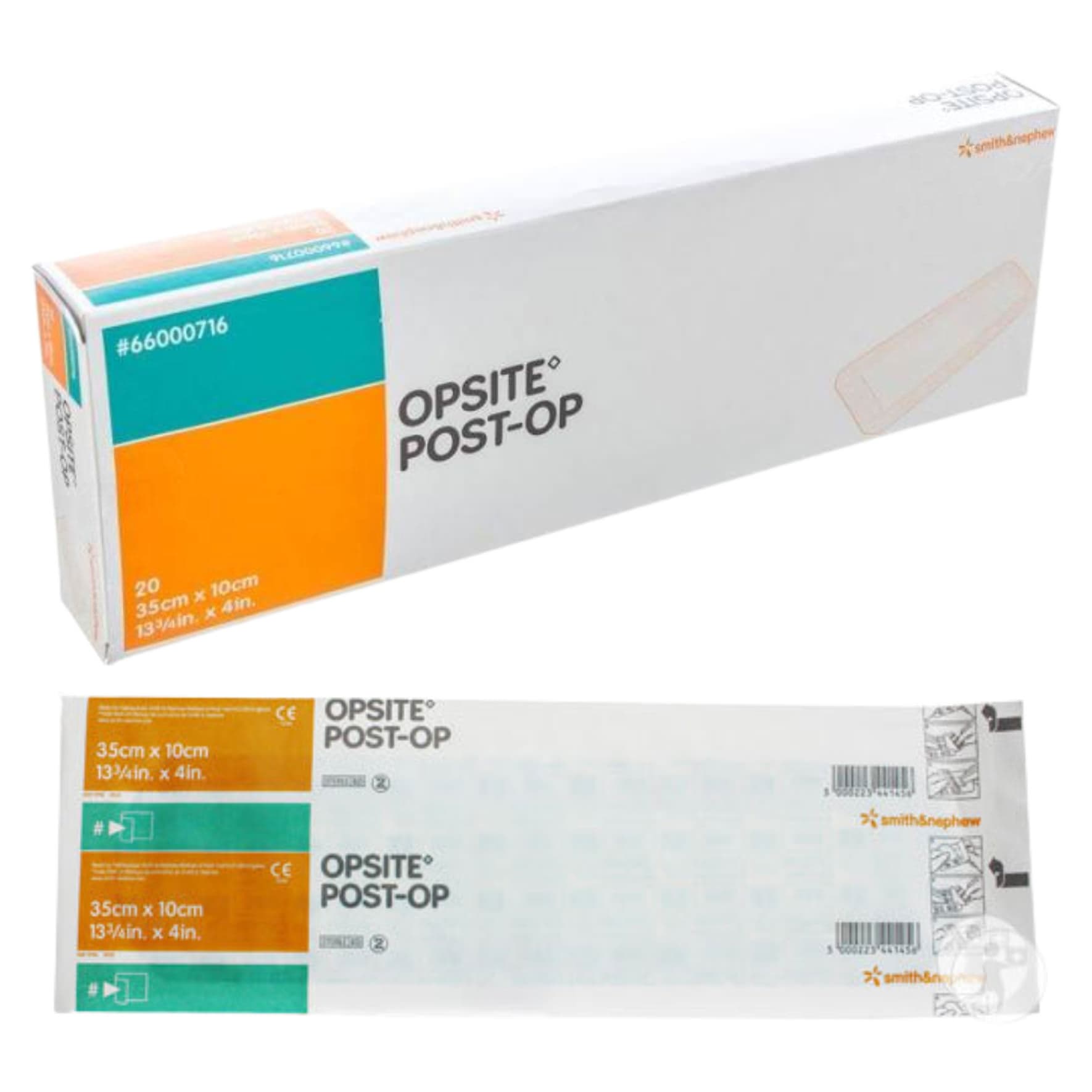 Opsite Post-Op Transparent Waterproof Dressing, 13-3/4 x 4 Inch - Box of 20 - Image 1