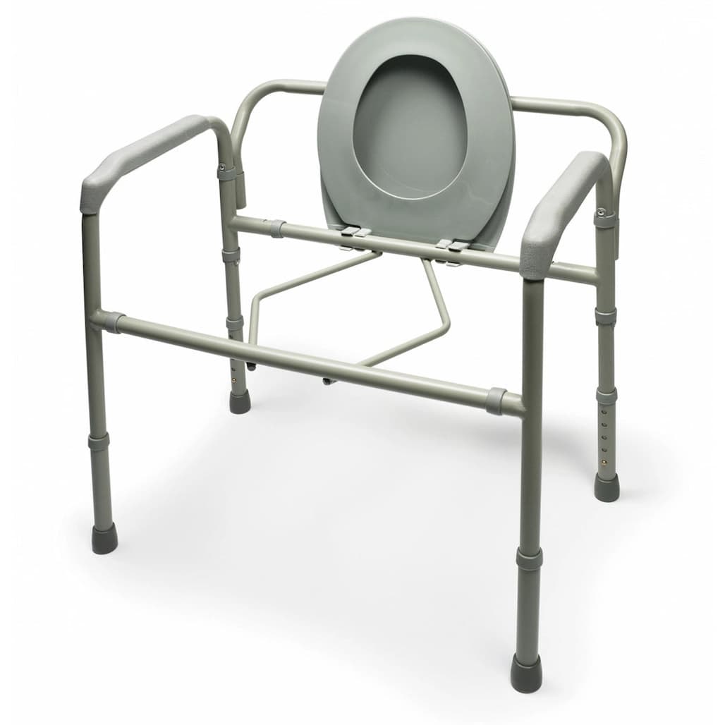 Lumex Bariatric Steel Folding Commode - Case of 2 - Image 3