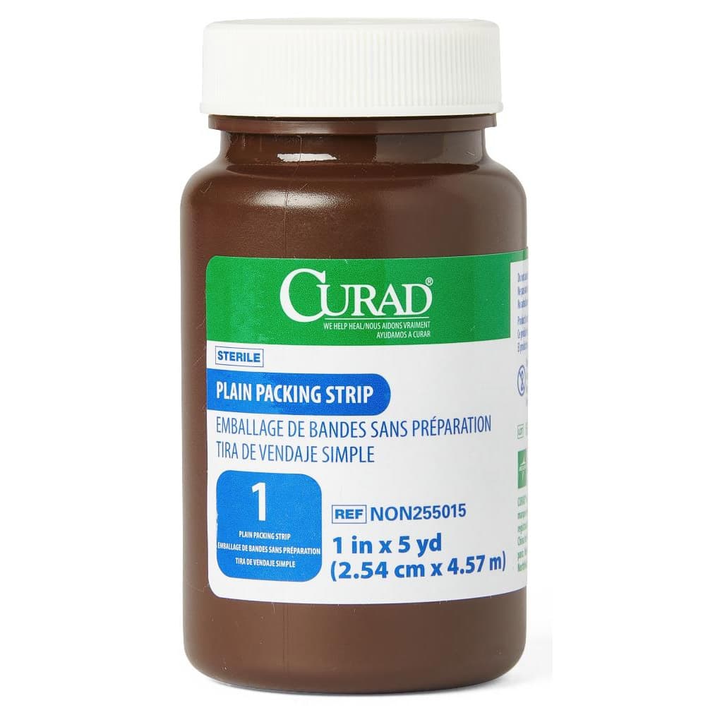 Curad Sterile Plain Packing Strip, 1 Inch x 5 Yard - Each - Image 1