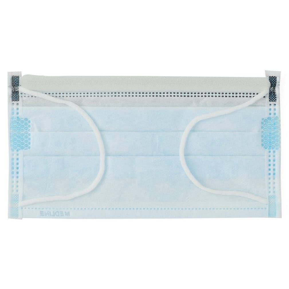 Medline ASTM Level 1 Procedure Face Mask with Anti-Fog Shield and Ear Loop - Image 3