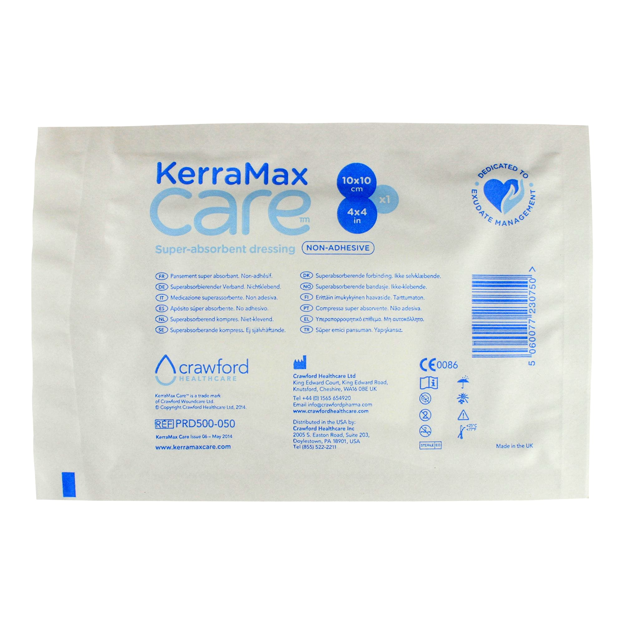 KerraMax Care Super Absorbent Dressing, 4" X 4" - Image 1