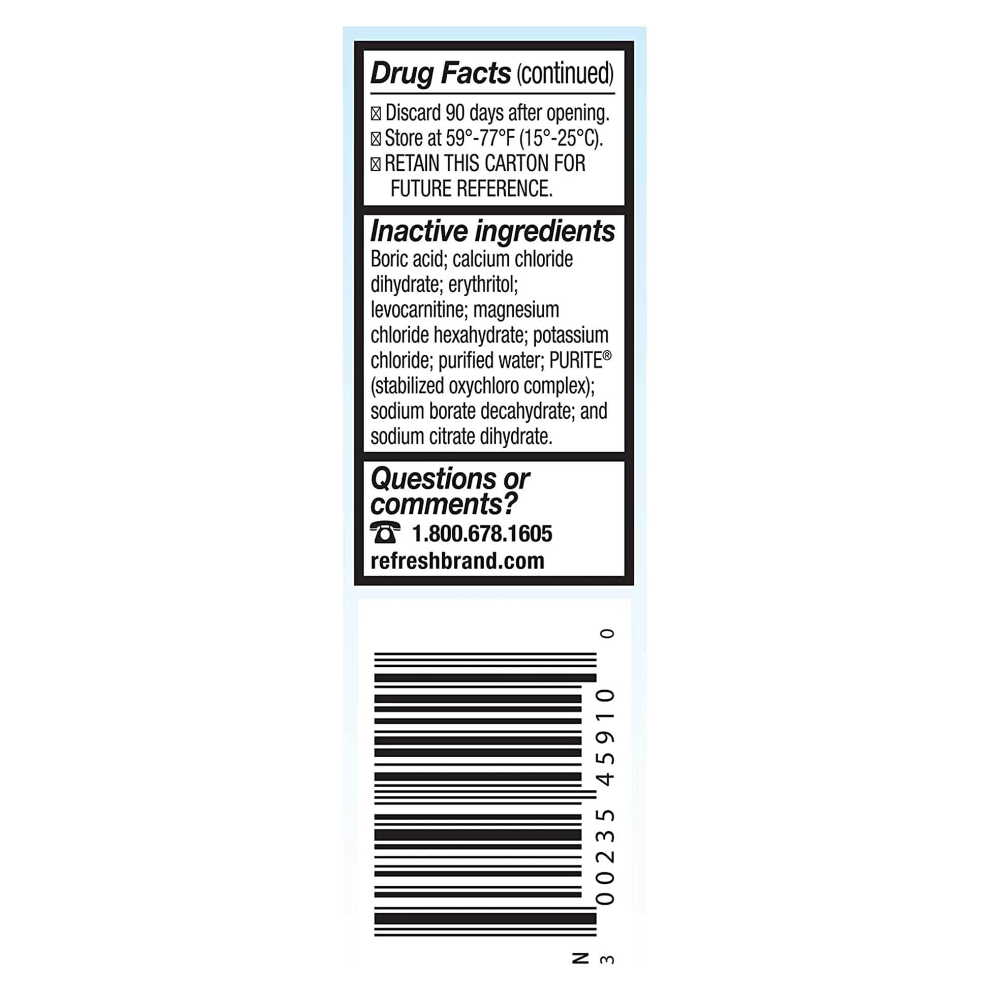 Refresh Optive Lubricant Gel Eye Drops - Extended Relief Refresh Optive Lubricant Gel Eye Drops - Extended Relief