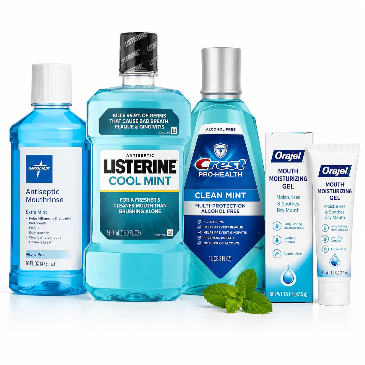 Mouthwash and Moisturizing Gel category