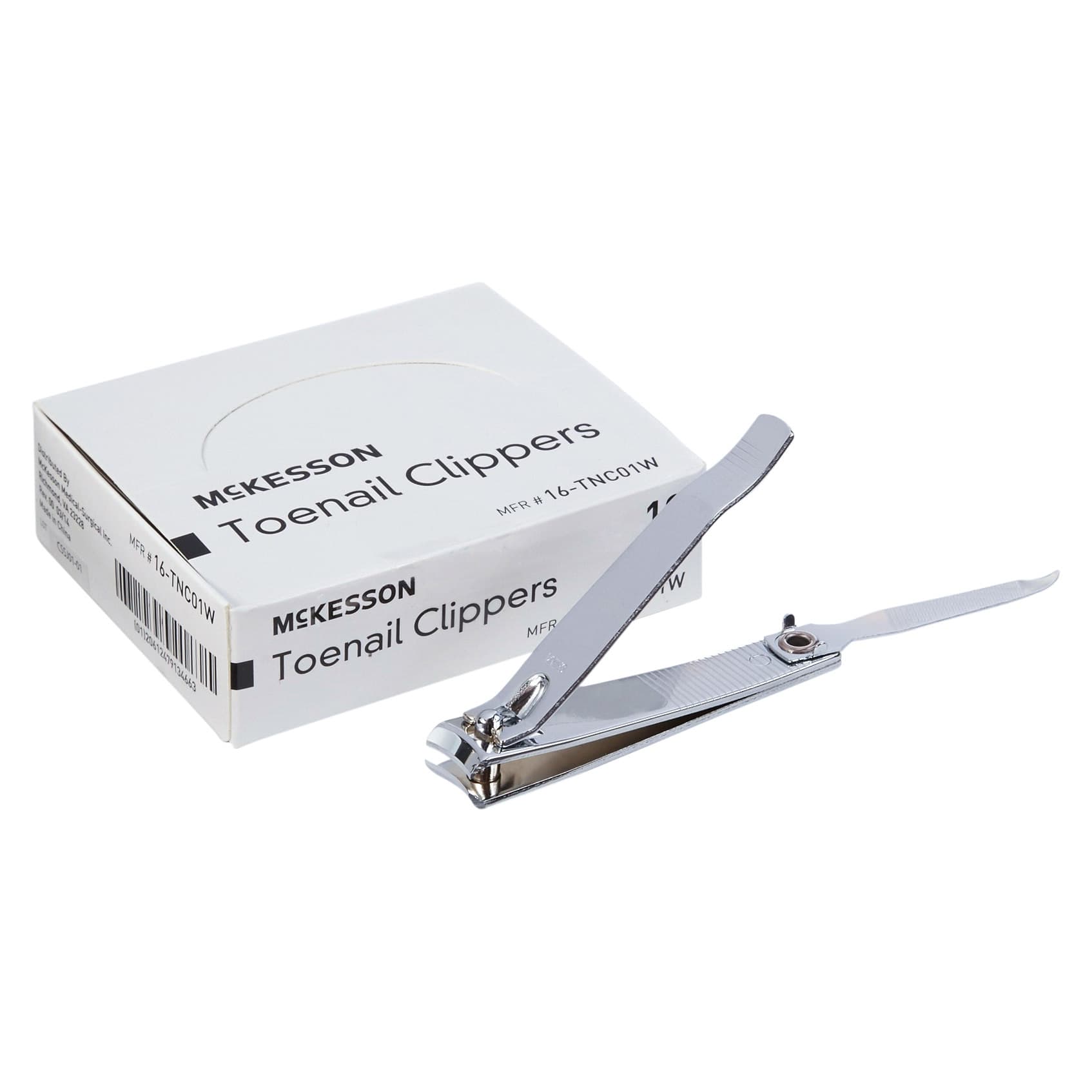 McKesson Toenail Clippers Thumb Squeeze Lever Curved Jaw 15.9 X 82.3 X 18.6 mm - Each - Image 1