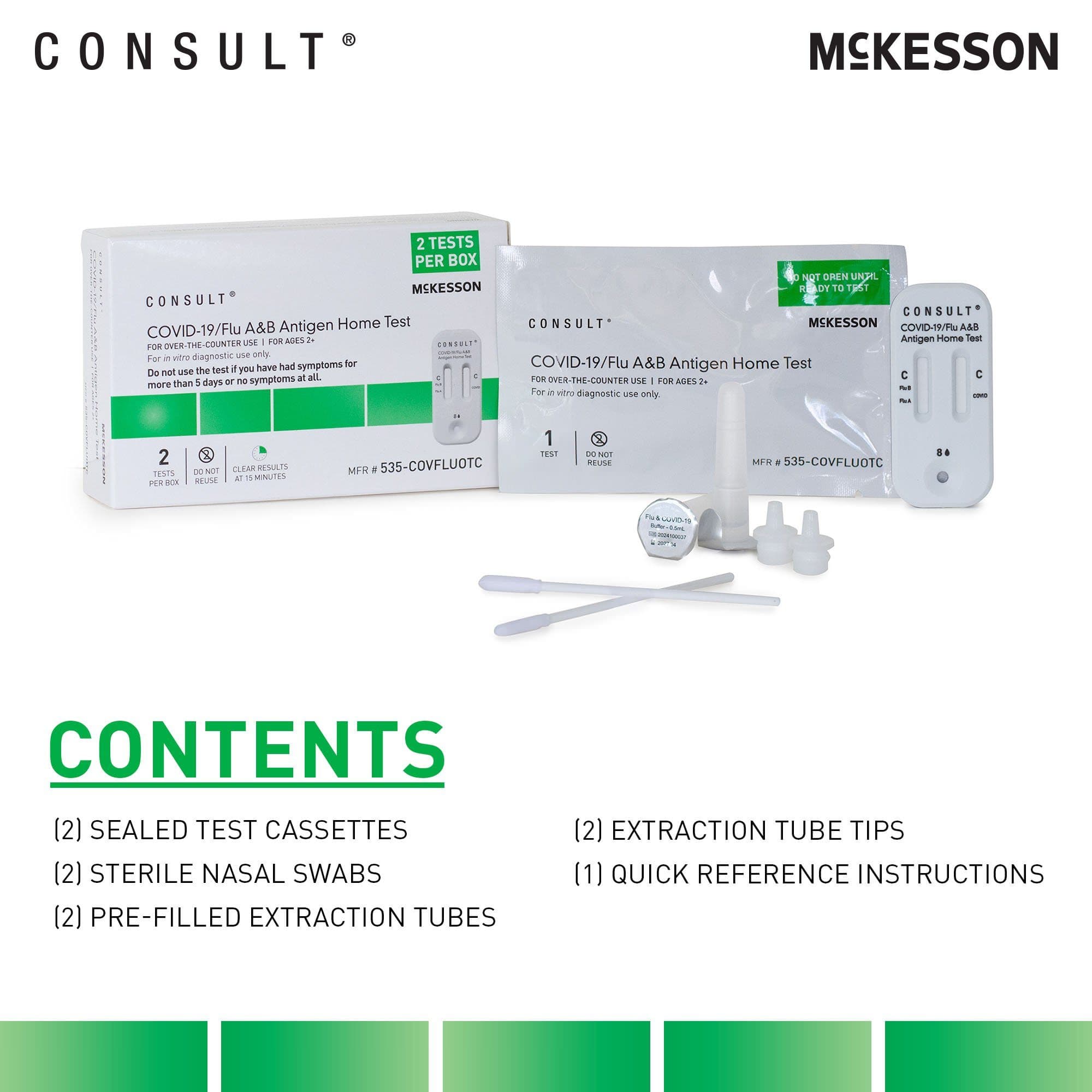 McKesson Consult COVID-19 and Flu A&B Antigen Home Test Kit - Image 3