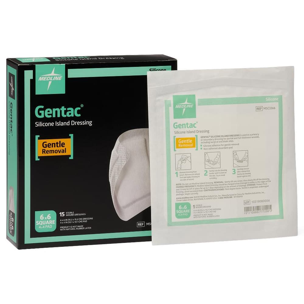 Gentac Silicone Adhesive Island Wound Dressing - Image 4