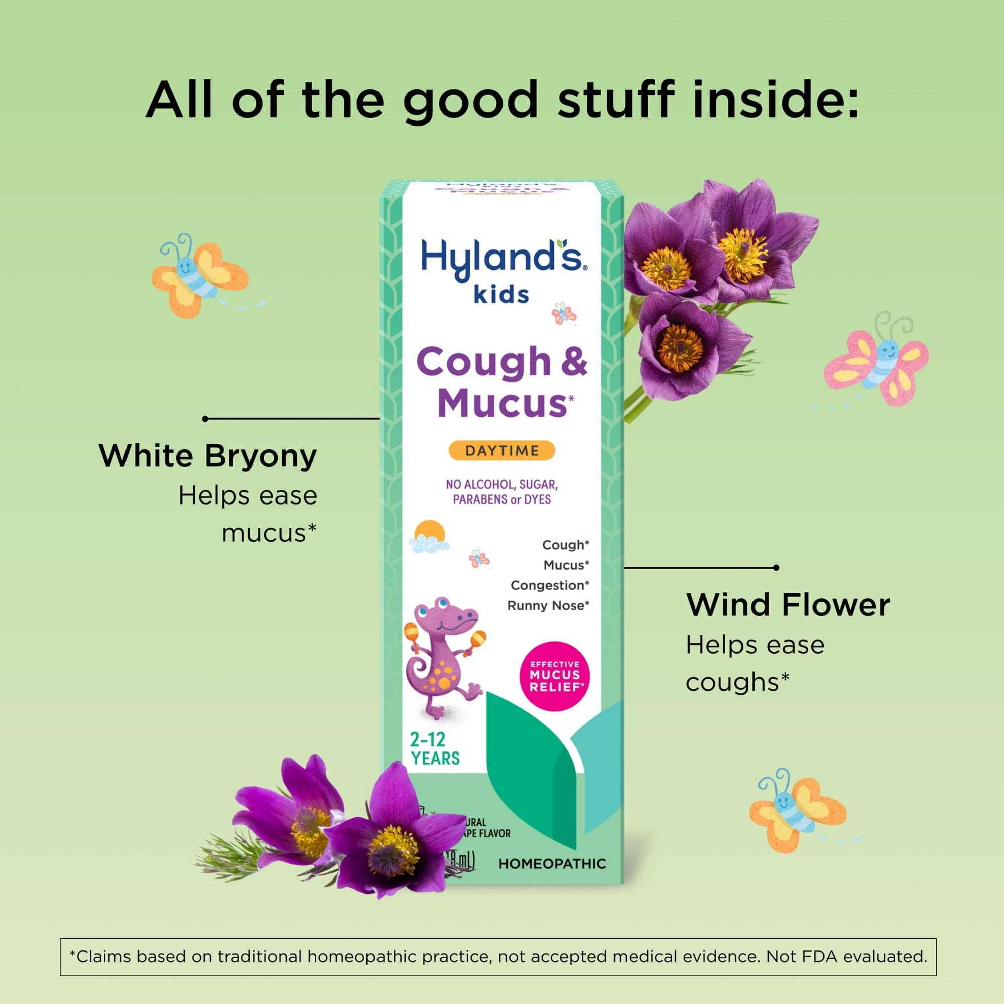 Hyland's Naturals Kids Cough & Mucus, Day, 4 oz - Each - Image 3