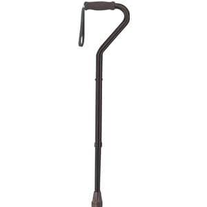 Drive Bariatric Offset Handle Cane, Tall Adult, Black