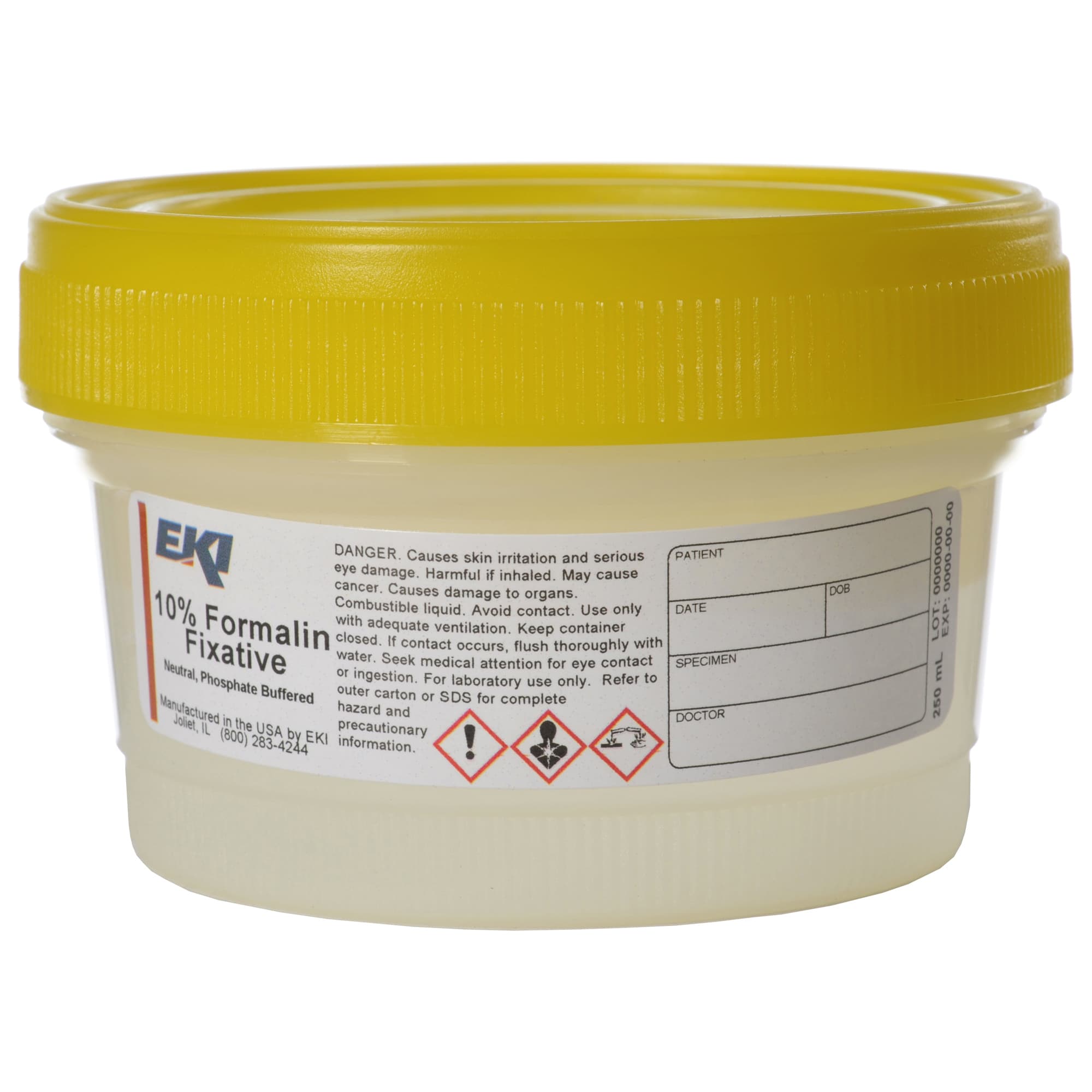 EK Prefilled Formalin Container, Disposable - Image 3