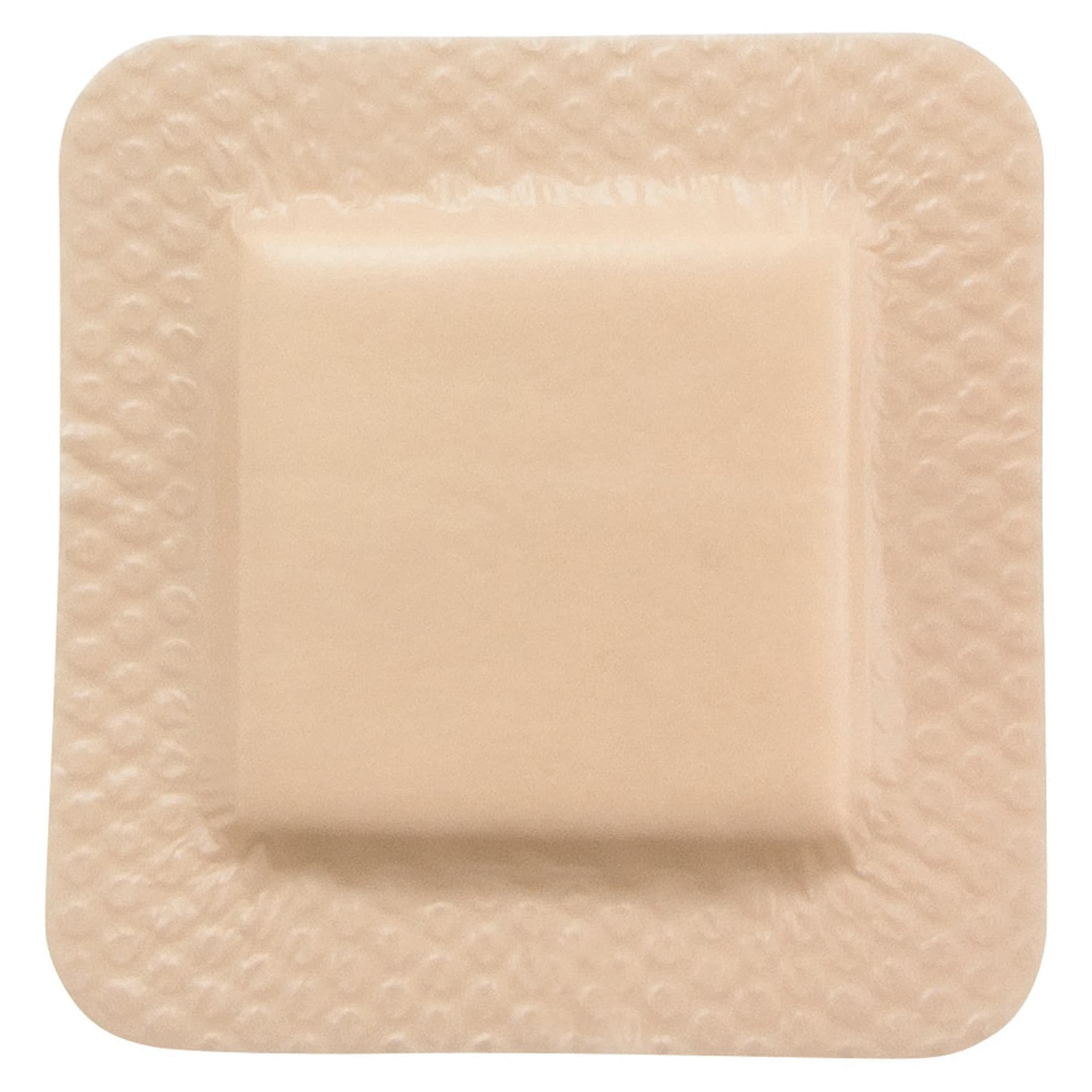 McKesson Lite Thin Silicone Foam Dressing Film Backing Tan Square Sterile - Image 3