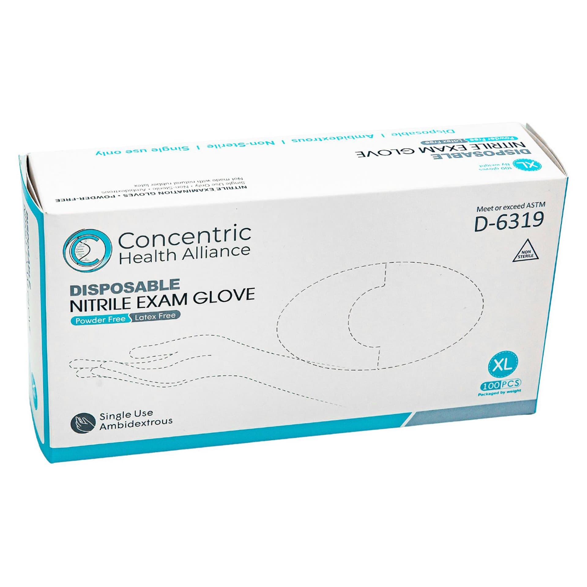 Concentric Nitrile Exam Gloves