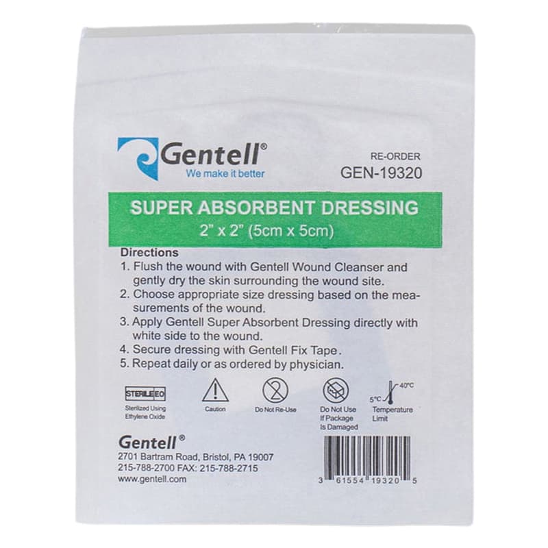 Gentell Super Absorbent Non-Adherent Dressing