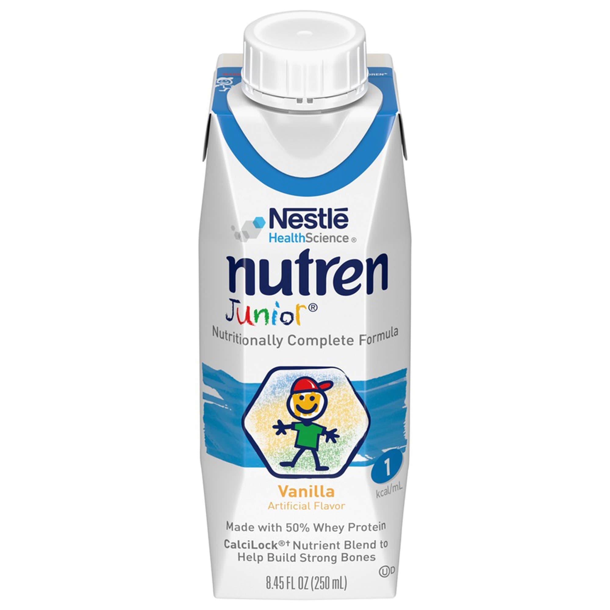 Nutren Junior 1.0 Kcal Nutritionally Complete Formula, Vanilla, 8.45 oz - Each - Image 1