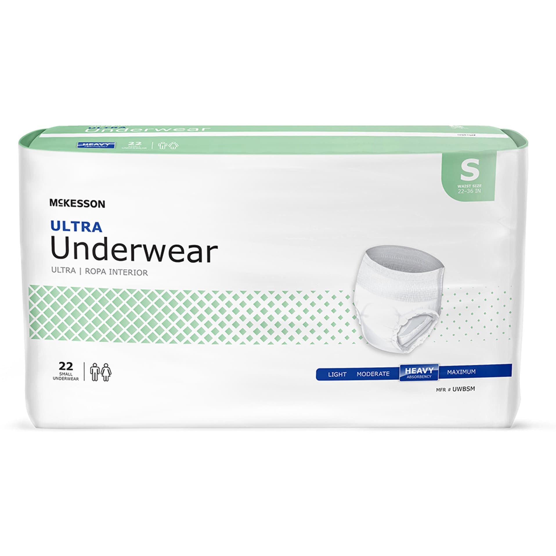 McKesson Ultra Incontinence Underwear, Small - Bag of 22 - Image 1