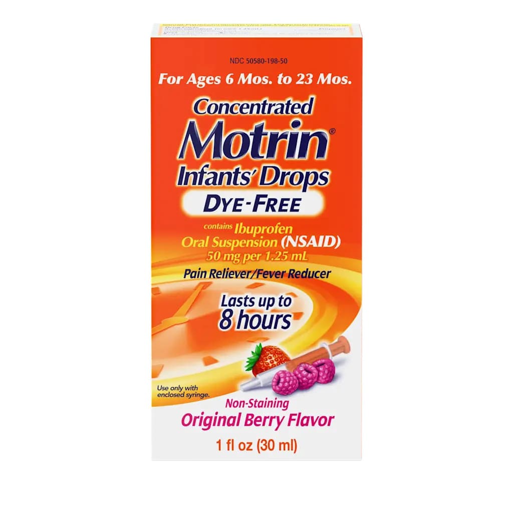 Infants' MOTRIN Concentrated Drops Dye-Free, 1 oz - Each - Image 1