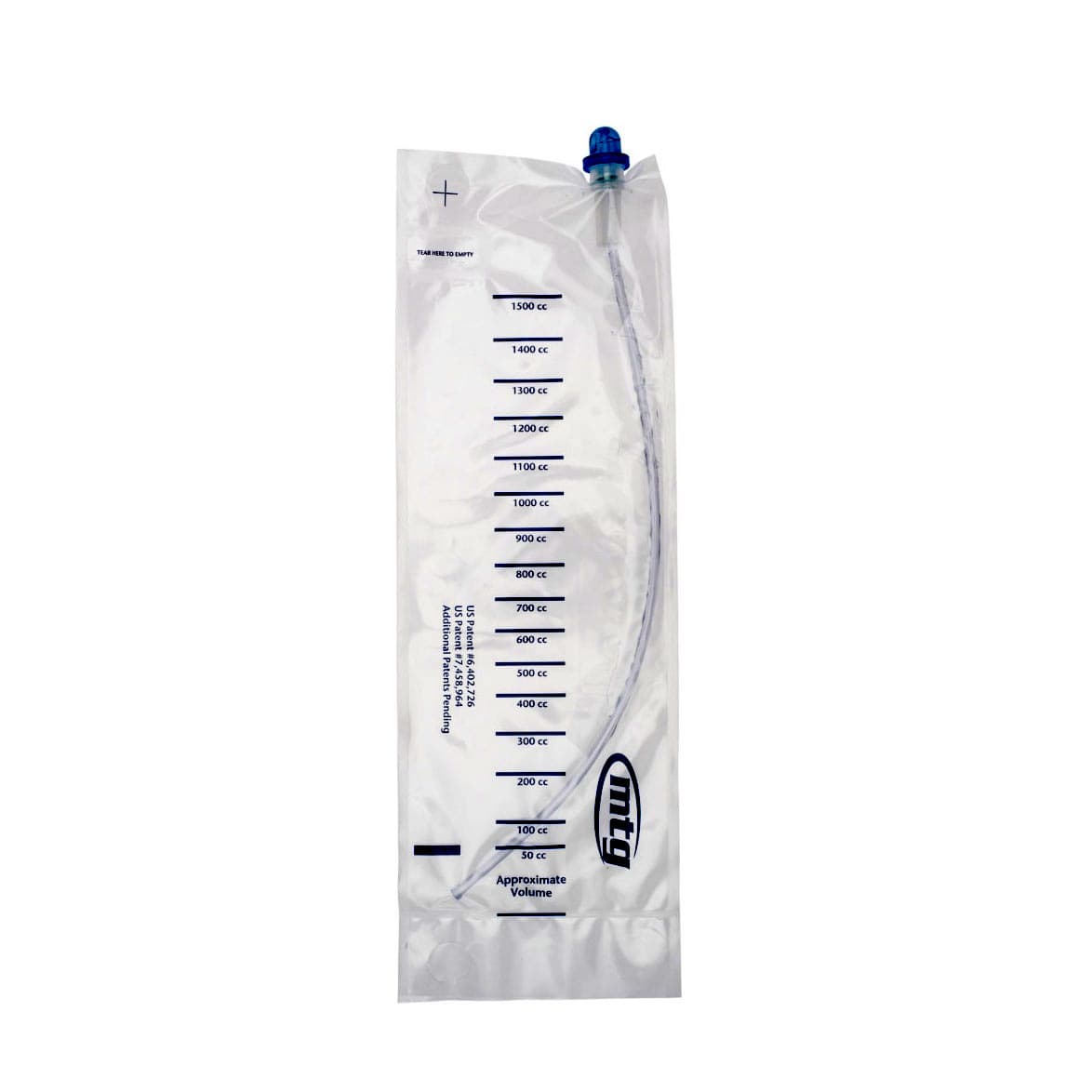 MTG EZ-Advancer Closed System Pediatric Catheter, 700ml, Privacy Bag, 10Fr, 10" Length - Each - Image 1