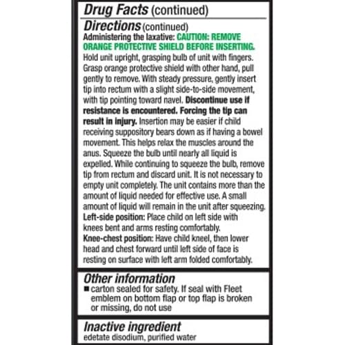 Pedia-Lax Liquid Glycerin Laxative Suppositories - Image 4