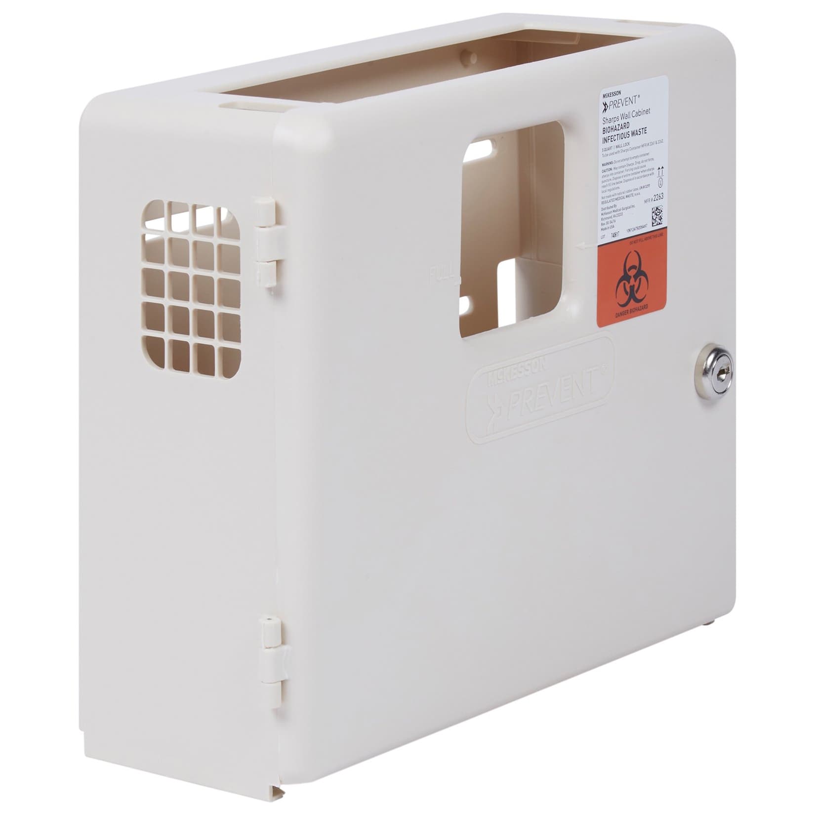 McKesson Prevent Sharps Container Wall Locking Cabinet - Image 2
