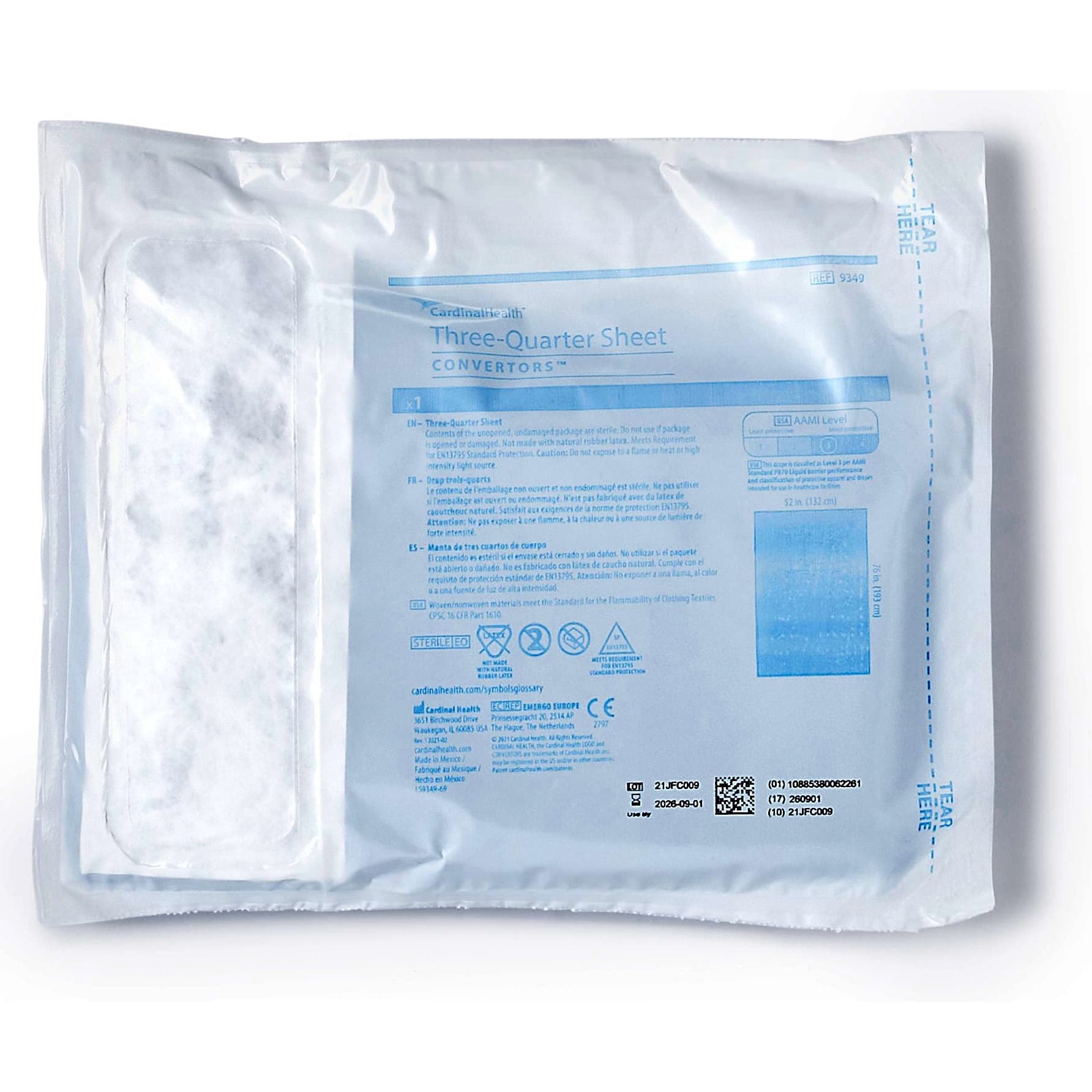 Cardinal Health General Purpose Three-Quarter Drape - Image 3