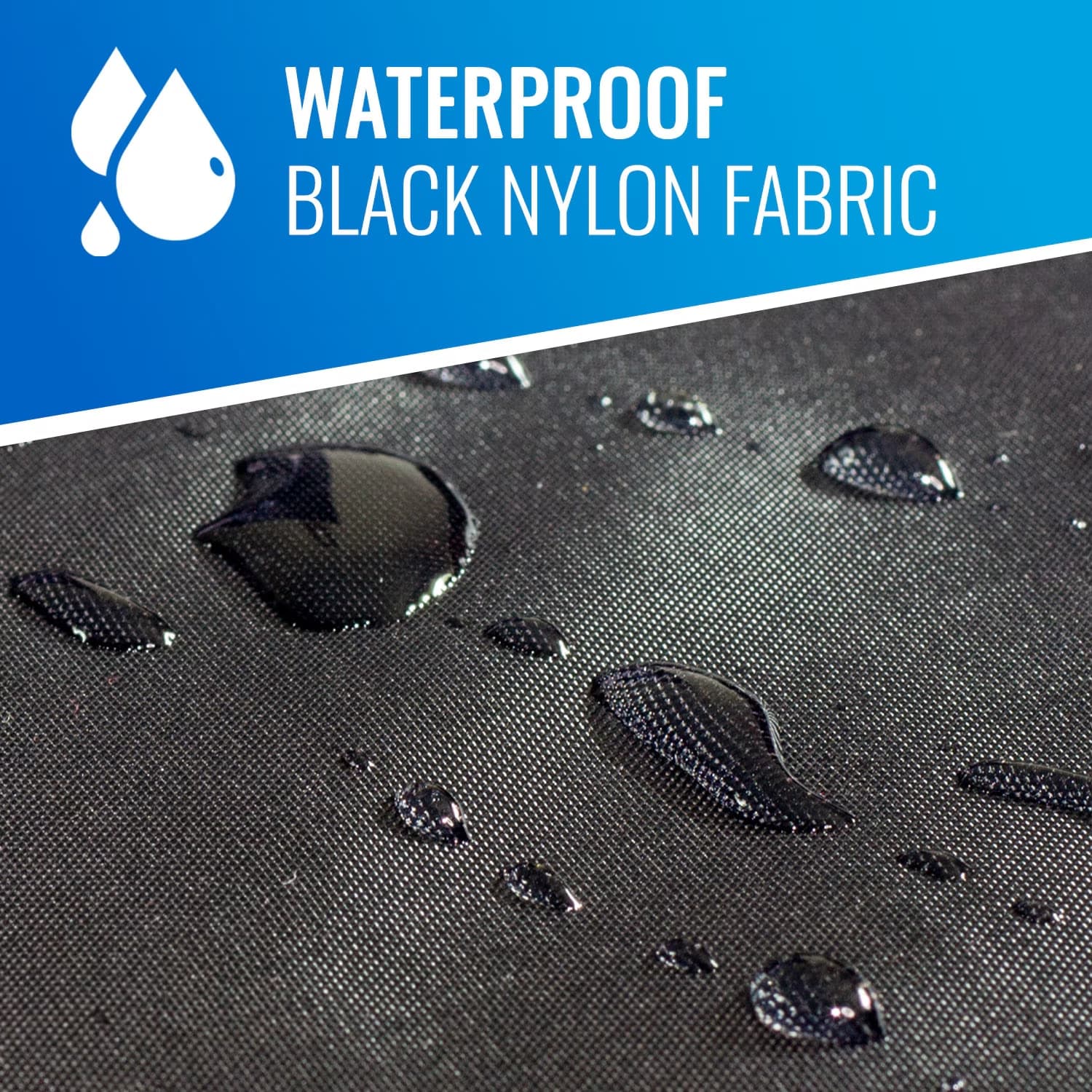 Mabis DMI Wheelchair Back Pack Water-Resistant Black Nylon Fabric, 14" x 19" - Image 3