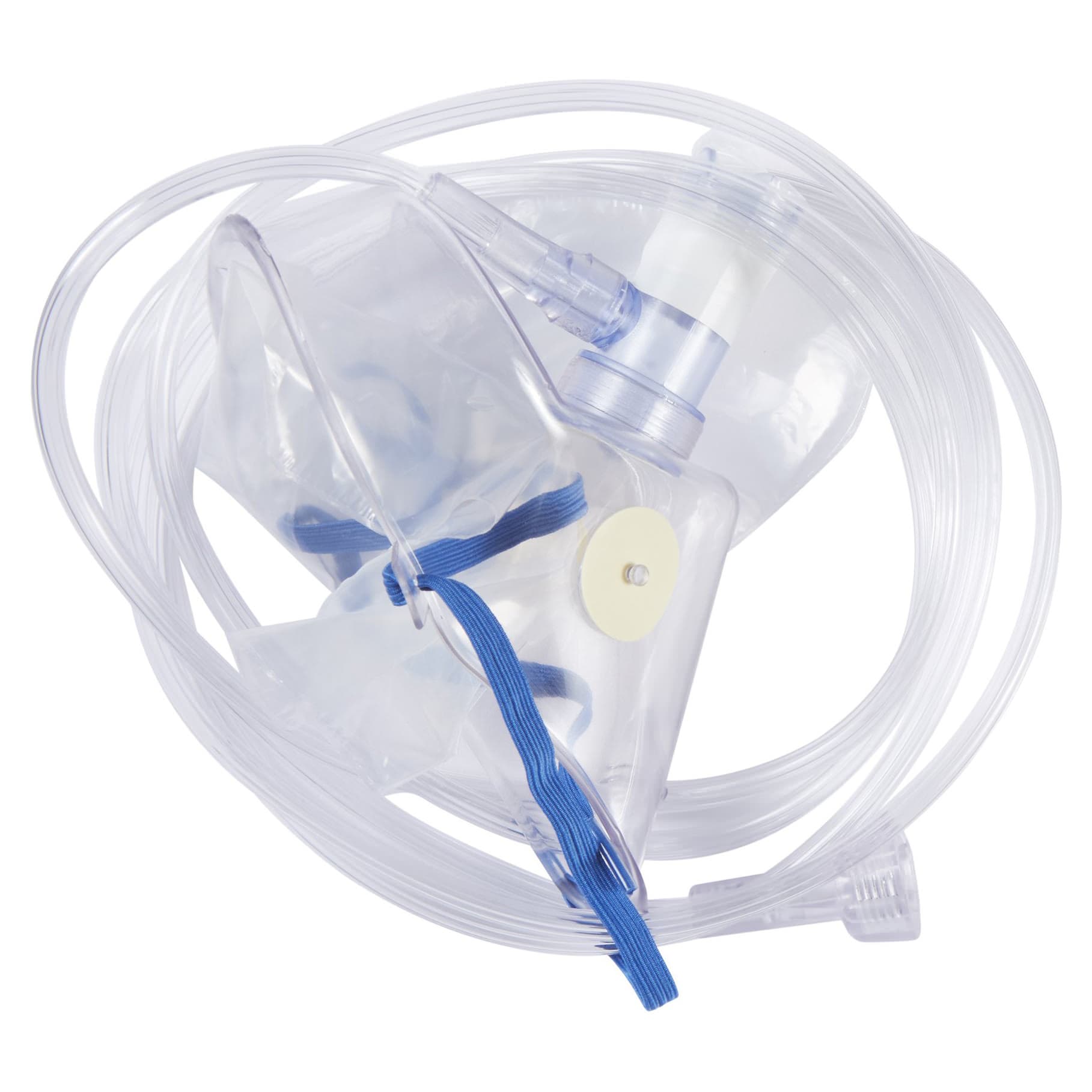 McKesson NonRebreather Oxygen Mask Clear Adjustable Head Strap One Size Fits Most, Universal Connector - Case of 50 - Image 1