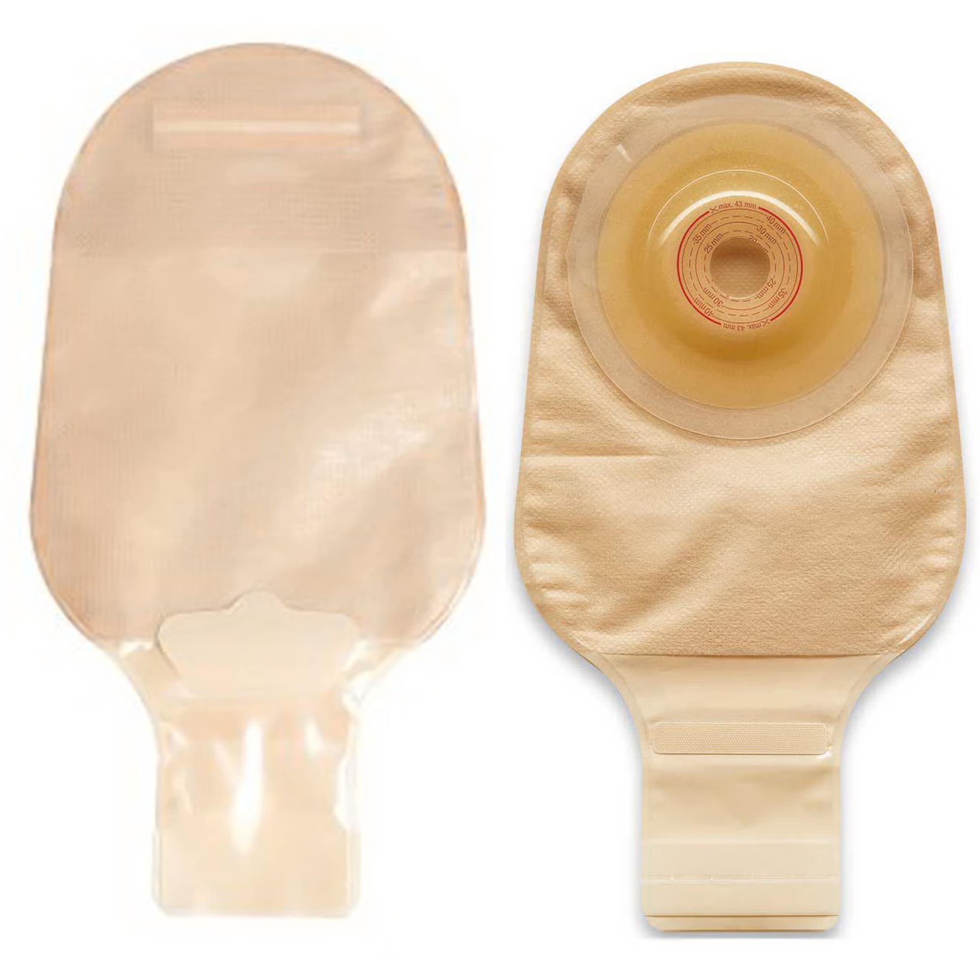 Convatec Esteem+ Flex Convex Drainable Pouch, 13/16" - 1", Convex V3 - Box of 10 - Image 1