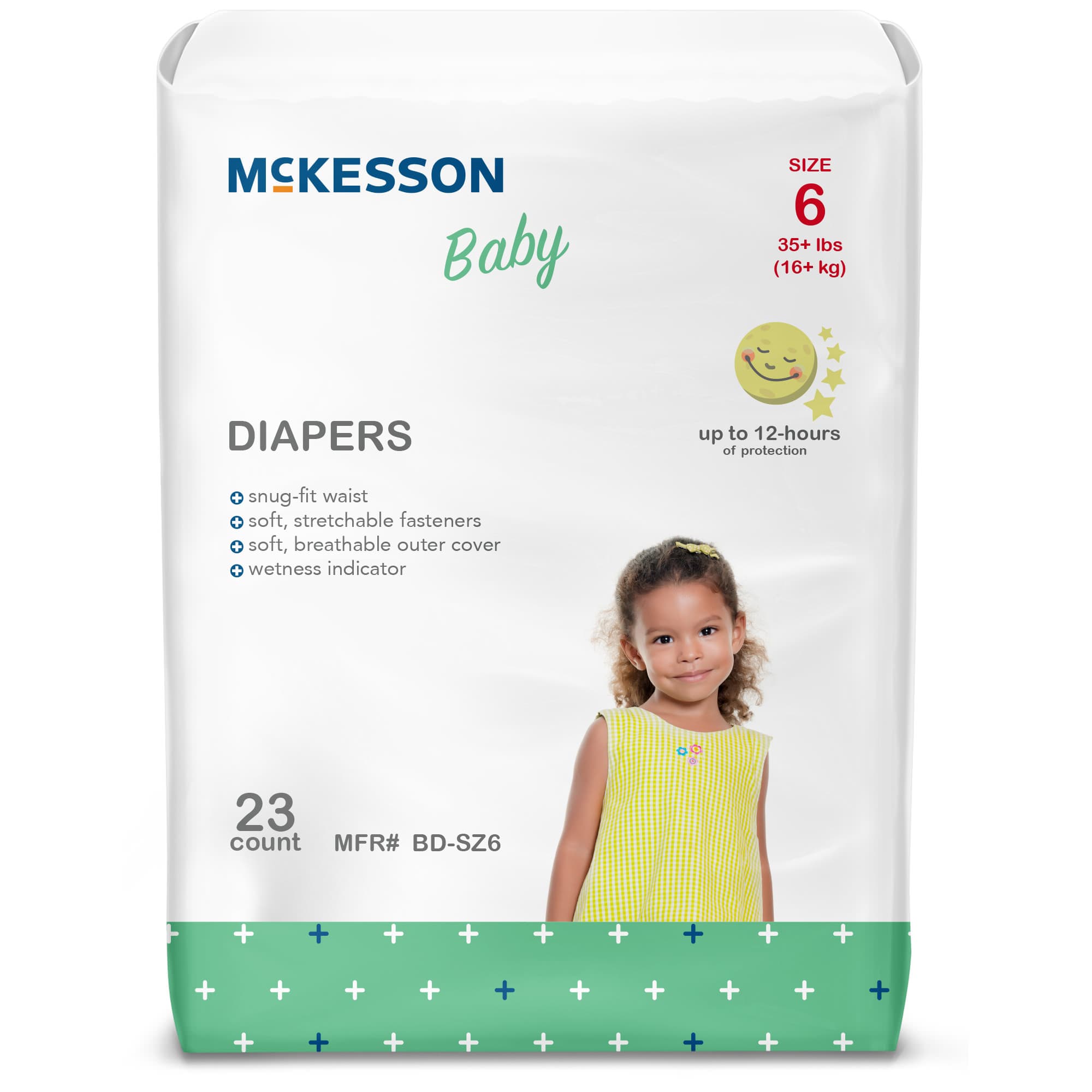 Mckesson Baby Diaper, Size 6 - Bag of 23 - Image 1
