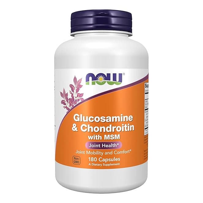 Now Foods Glucosamine & Chondroitin with MSM Capsules - Bottle of 180