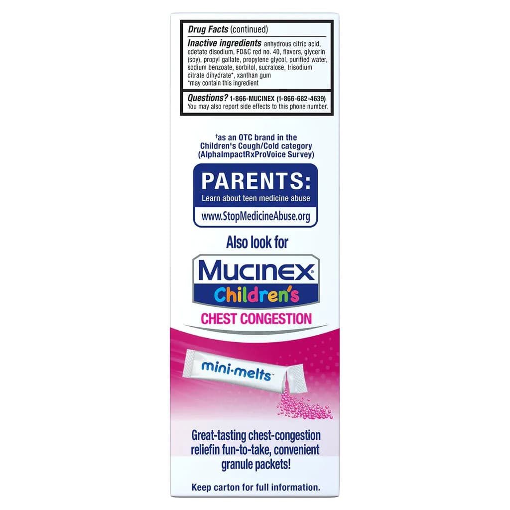 Mucinex Children's CoughLiquid, Cherry, 4 oz - Each - Image 5