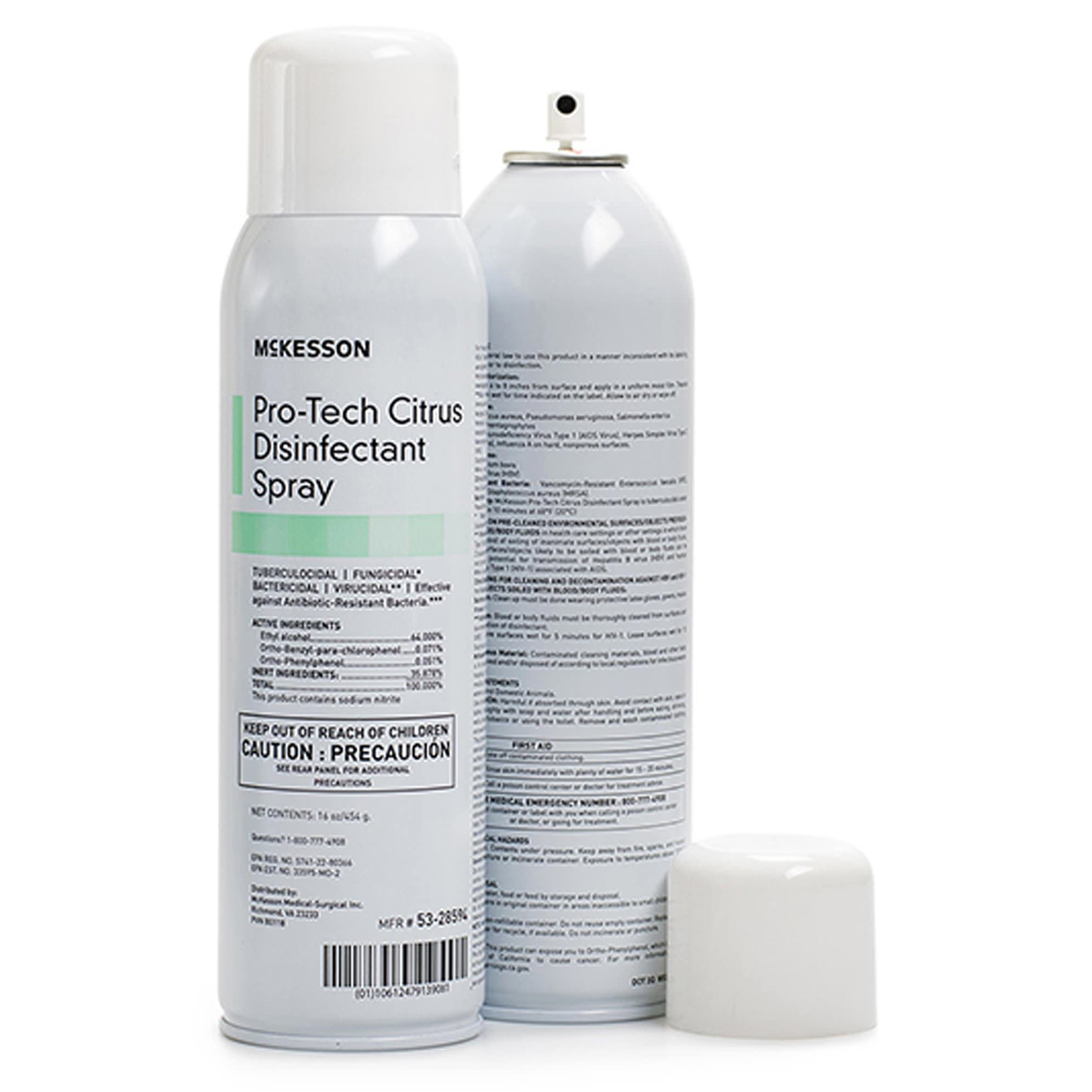 McKesson Pro-Tech Surface Disinfectant Cleaner Can, 16 oz. - Case of 12 - Image 1