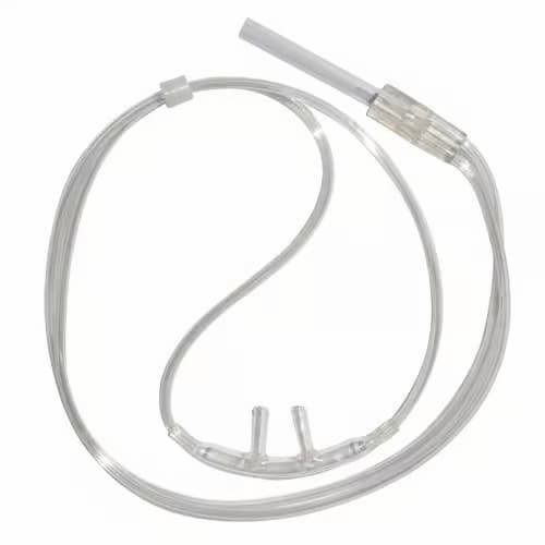 Sunset Adult Nasal Cannula Only without Supply Tubing, Clear, Sterile - Case of 50 - Image 1