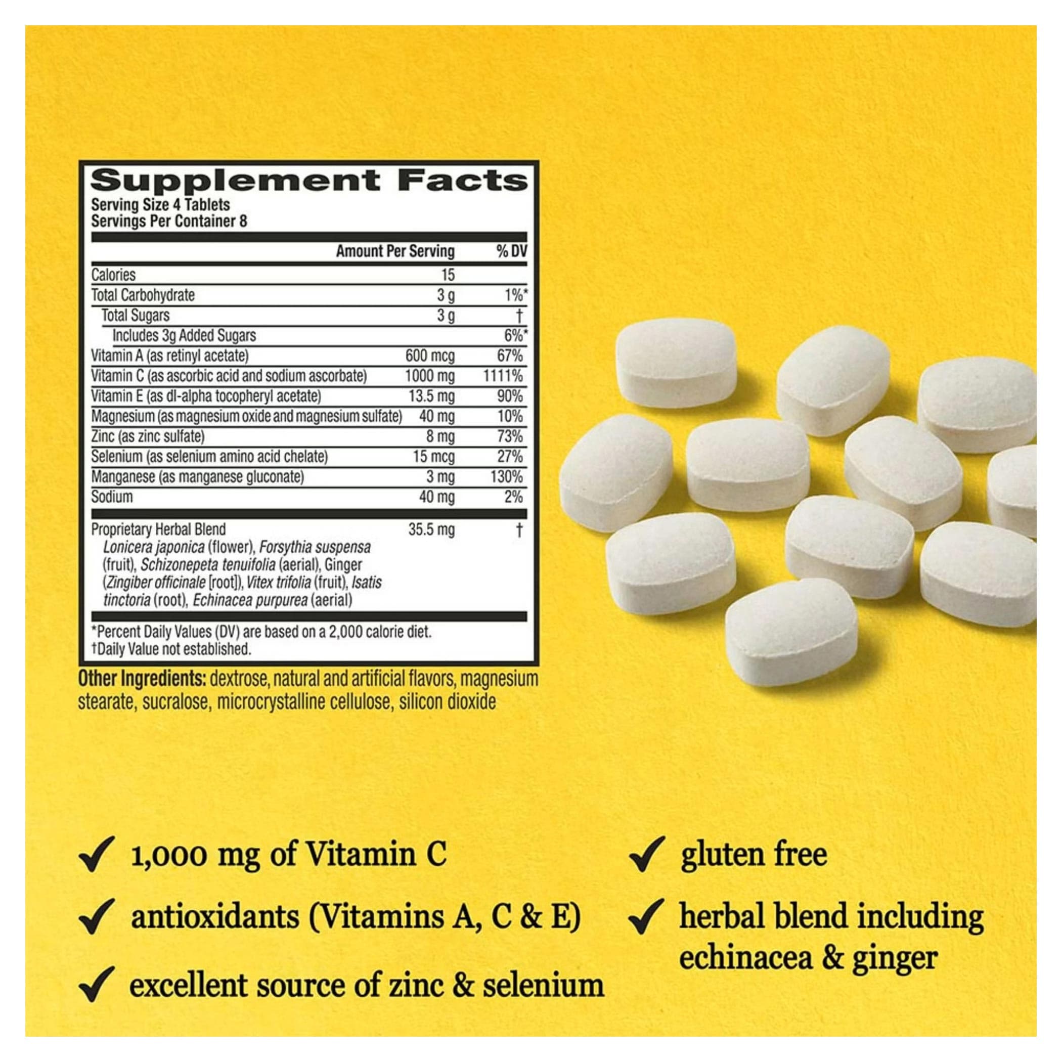 Airborne Original Vitamin C Immune Support Tablets - Bottle of 32 - Image 2