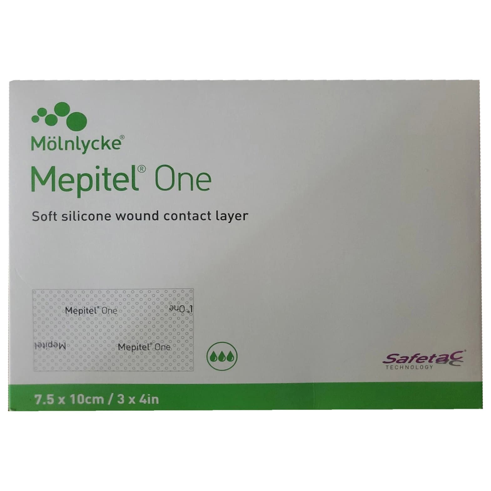 Mepitel One Sided Soft Silicone Wound Contact Layer Dressing, 3 x 4 Inch - Case of 40 Mepitel One Sided Soft Silicone Wound Contact Layer Dressing, 3 x 4 Inch - Case of 40