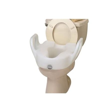 Maddak Bath Safe Elevated Toilet Seat with Arms, 4-1/2" H - Image 1