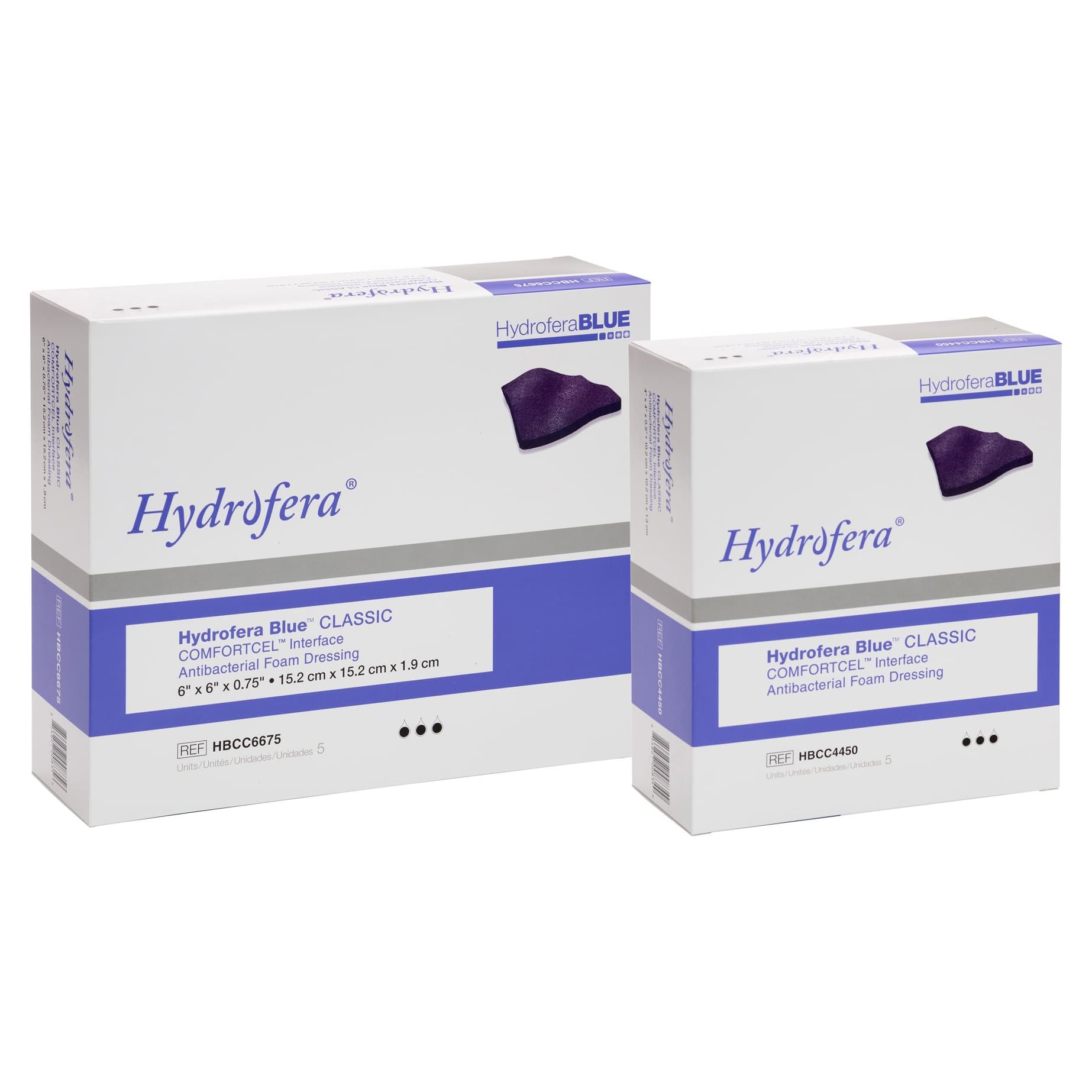 Hydrofera Blue Comfortcel Interface Antibacterial Foam Dressing