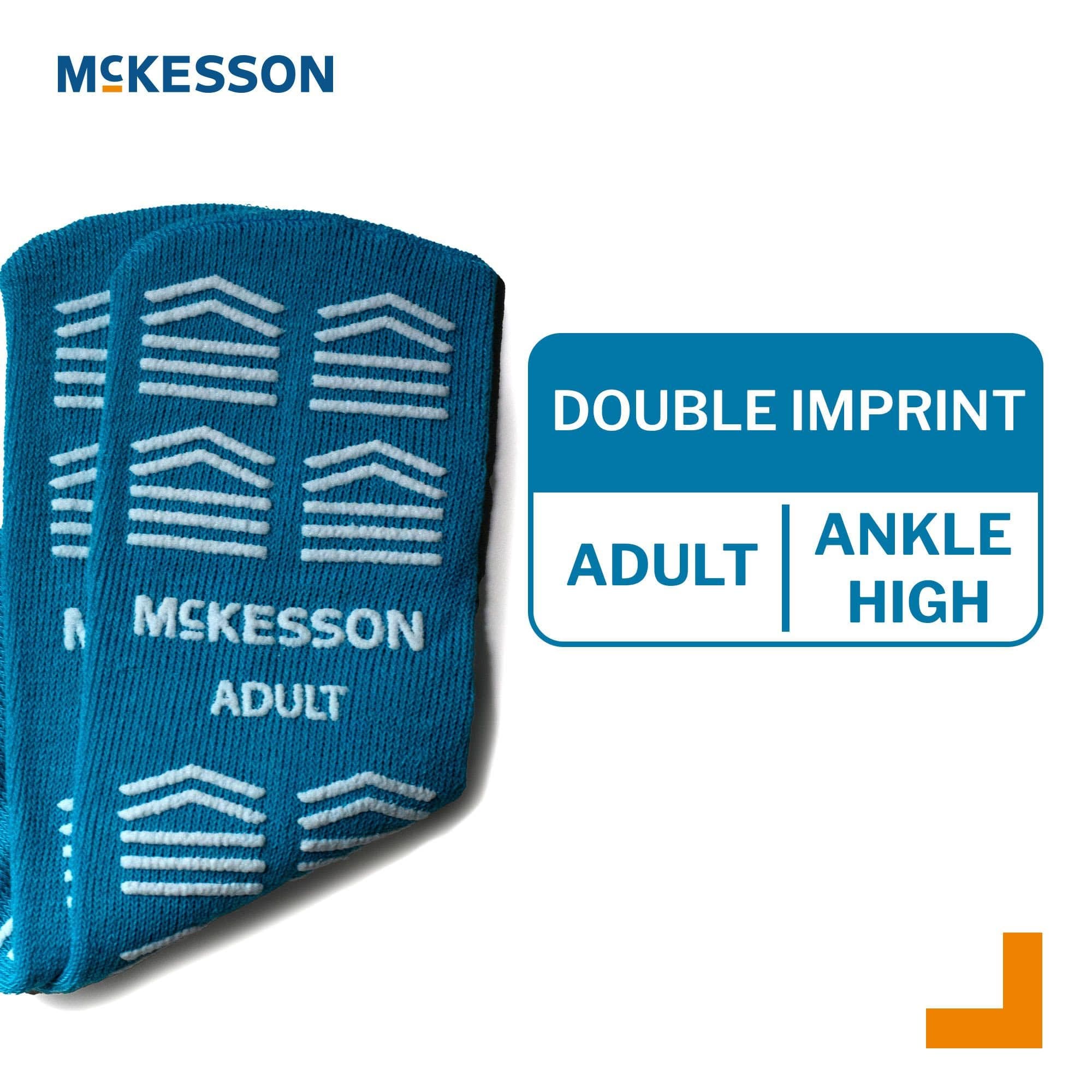 McKesson Unisex Adult Double Tread Slipper Socks, X-Large - Image 6