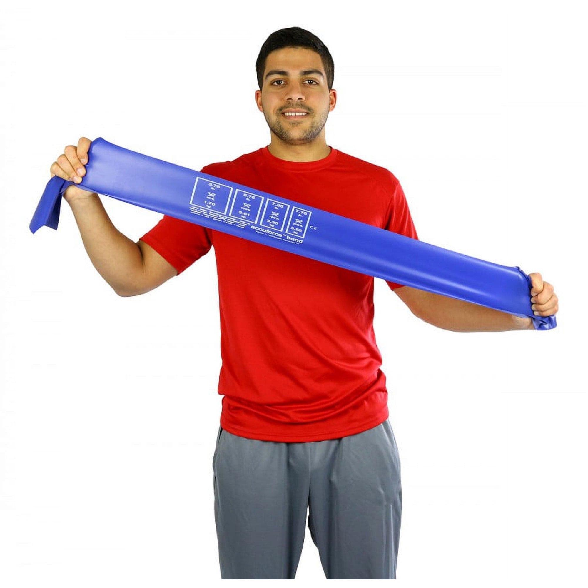 Cando Accu-Force 50 Yard Exercise Band Set with Rack - Image 3