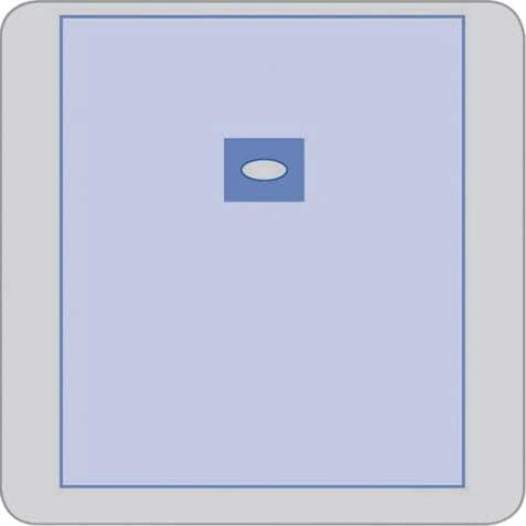 Medline Invisishield Aperture Surgical Drape, 33 x 51 Inch - Case of 40 - Image 1