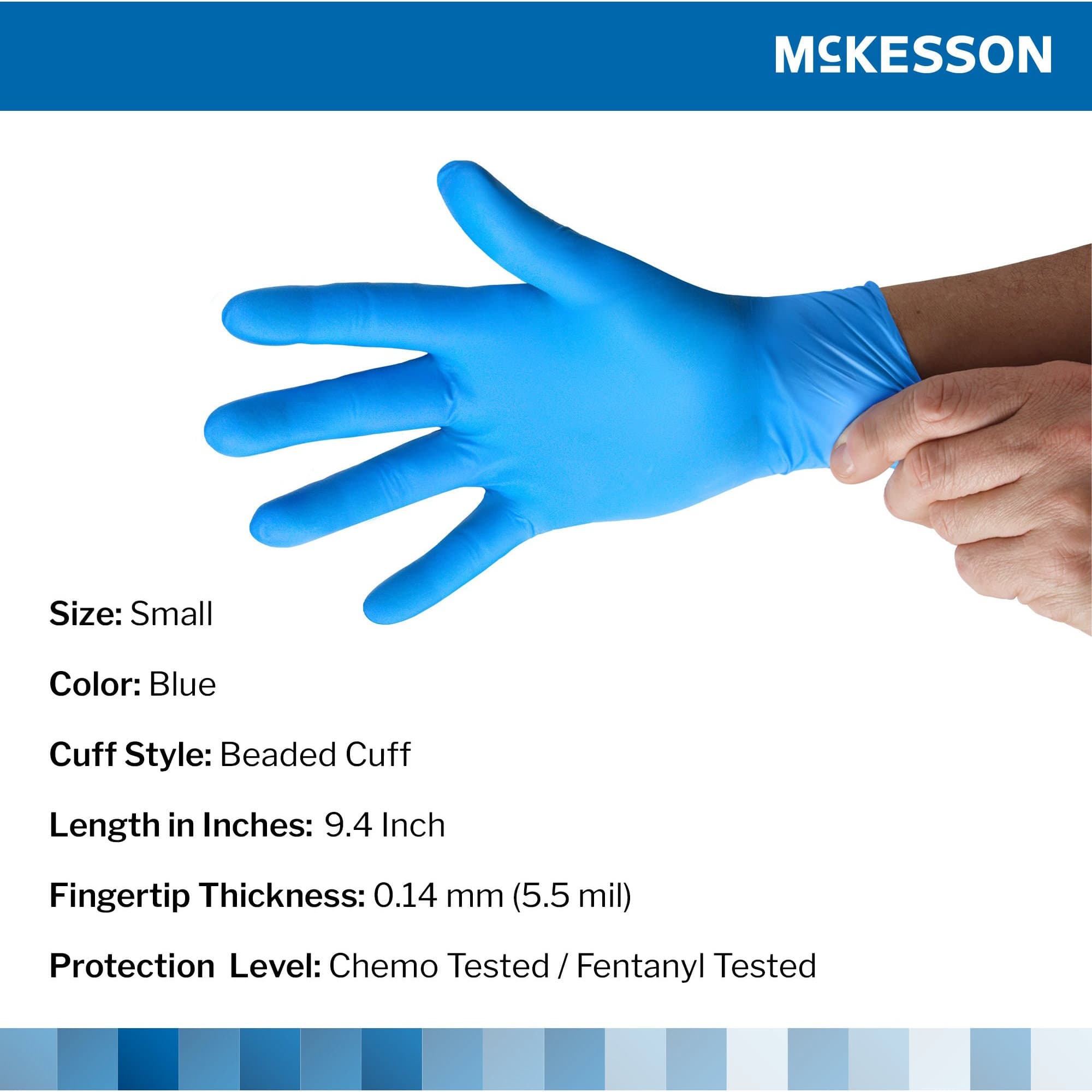 McKesson Confiderm 6.8C Nitrile Exam Gloves - Image 2