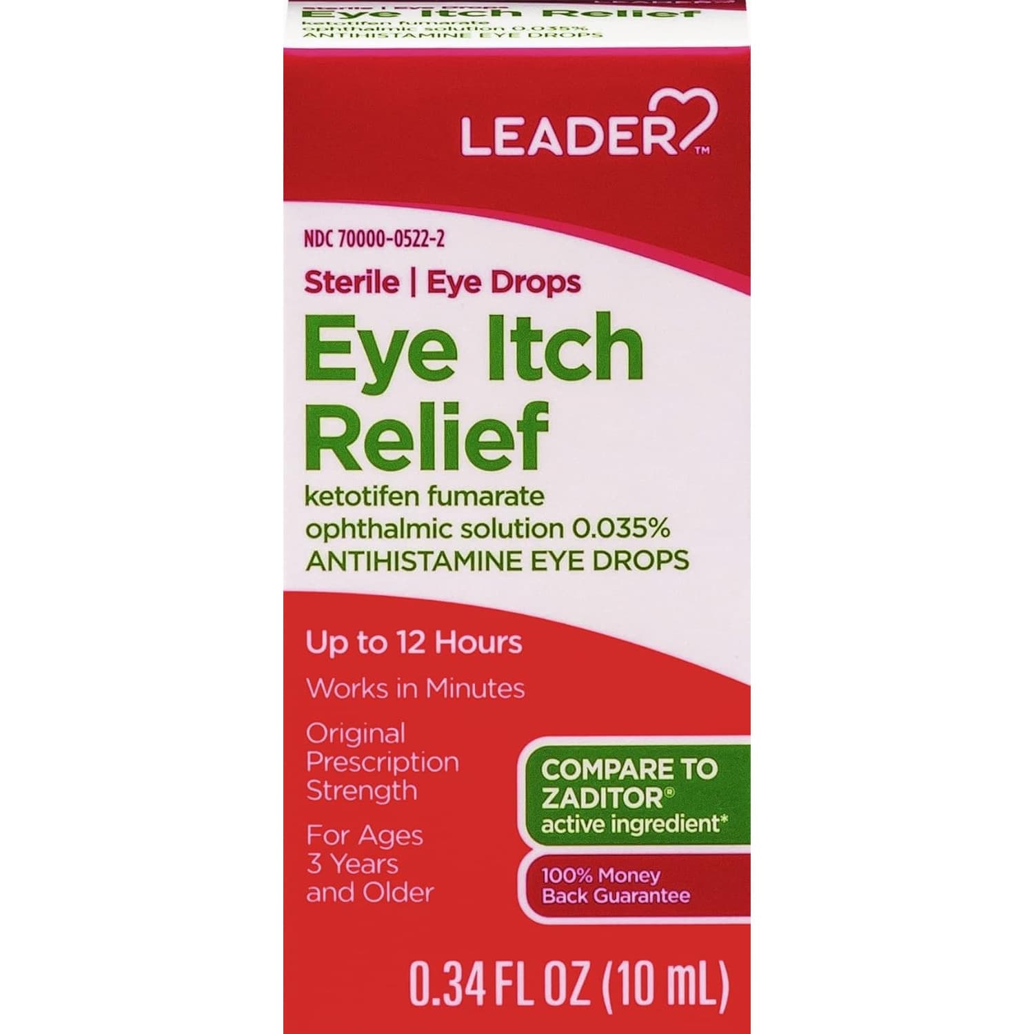 Leader Eye Itch Relief, 0.34 oz - Each