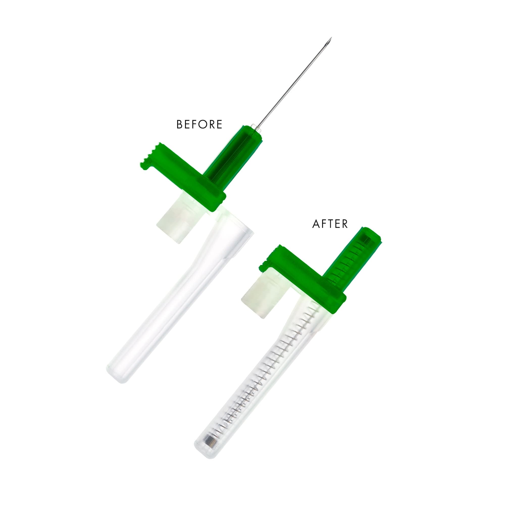 EasyPoint Retractable Safety Hypodermic Needle, 21G x 1" - Case of 400 - Image 1