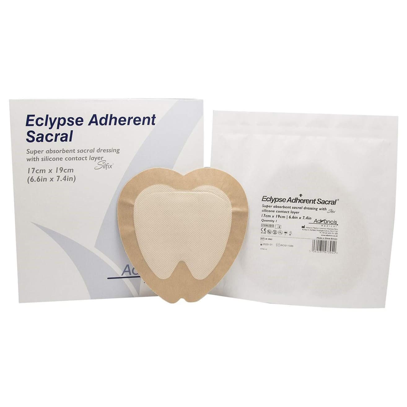 Eclypse Adherent Sacral Super Absorbent Dressing