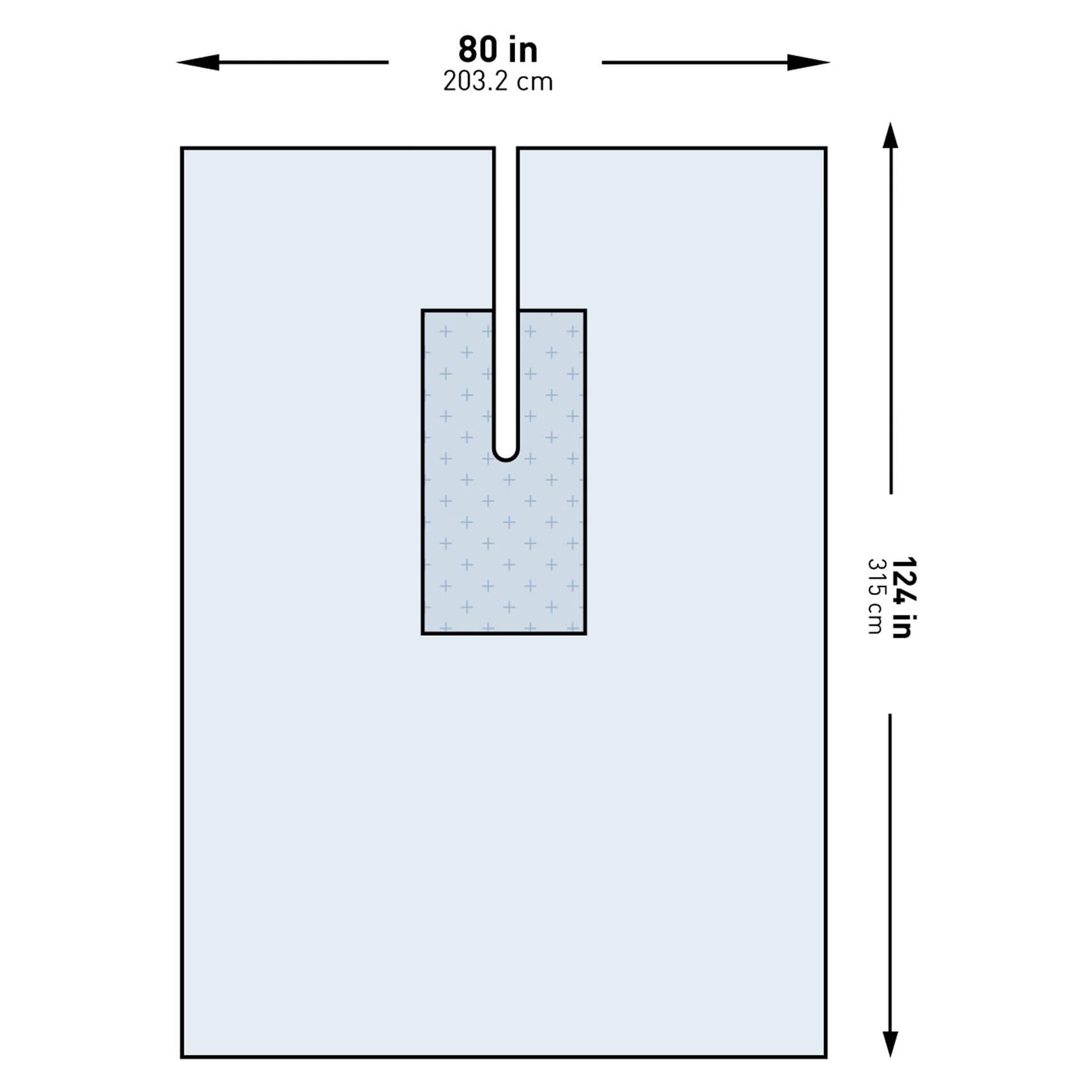 McKesson Orthopedic U-Drape, 80 W x 124 L Inch - Case of 20 - Image 1