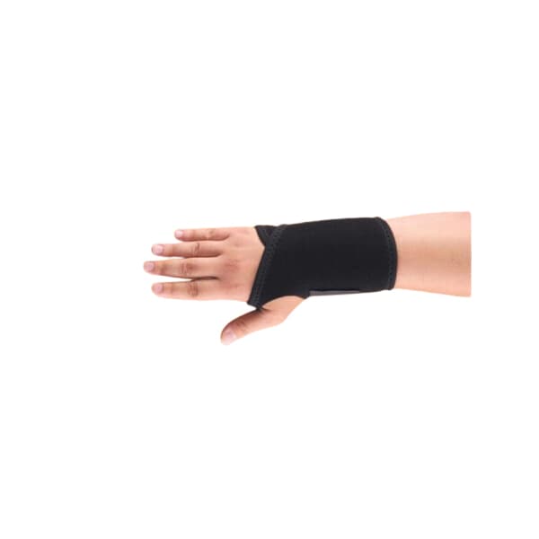 Modabber Wrist Brace Black One Size Removable, Malleable Palmar Stay, Short Len., Right Hand - Image 1