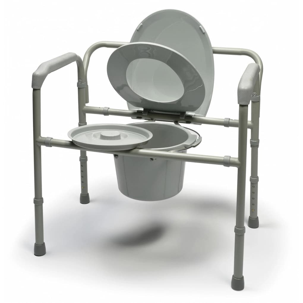 Lumex Bariatric Steel Folding Commode - Case of 2