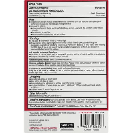 Leader Mucus Relief, DM, Maximum Strength, Extended-Release Tablets - 60 Count - Image 2