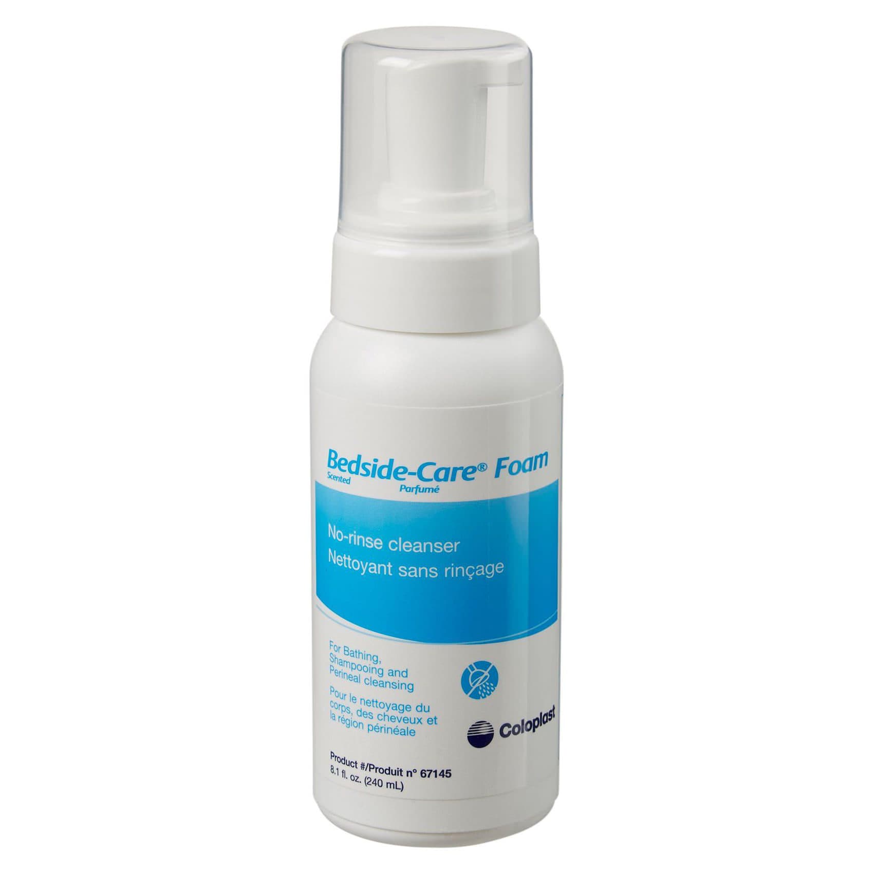 Bedside-Care Rinse-Free Shampoo and Body Wash Pump Bottle, 8.1 oz - Image 1