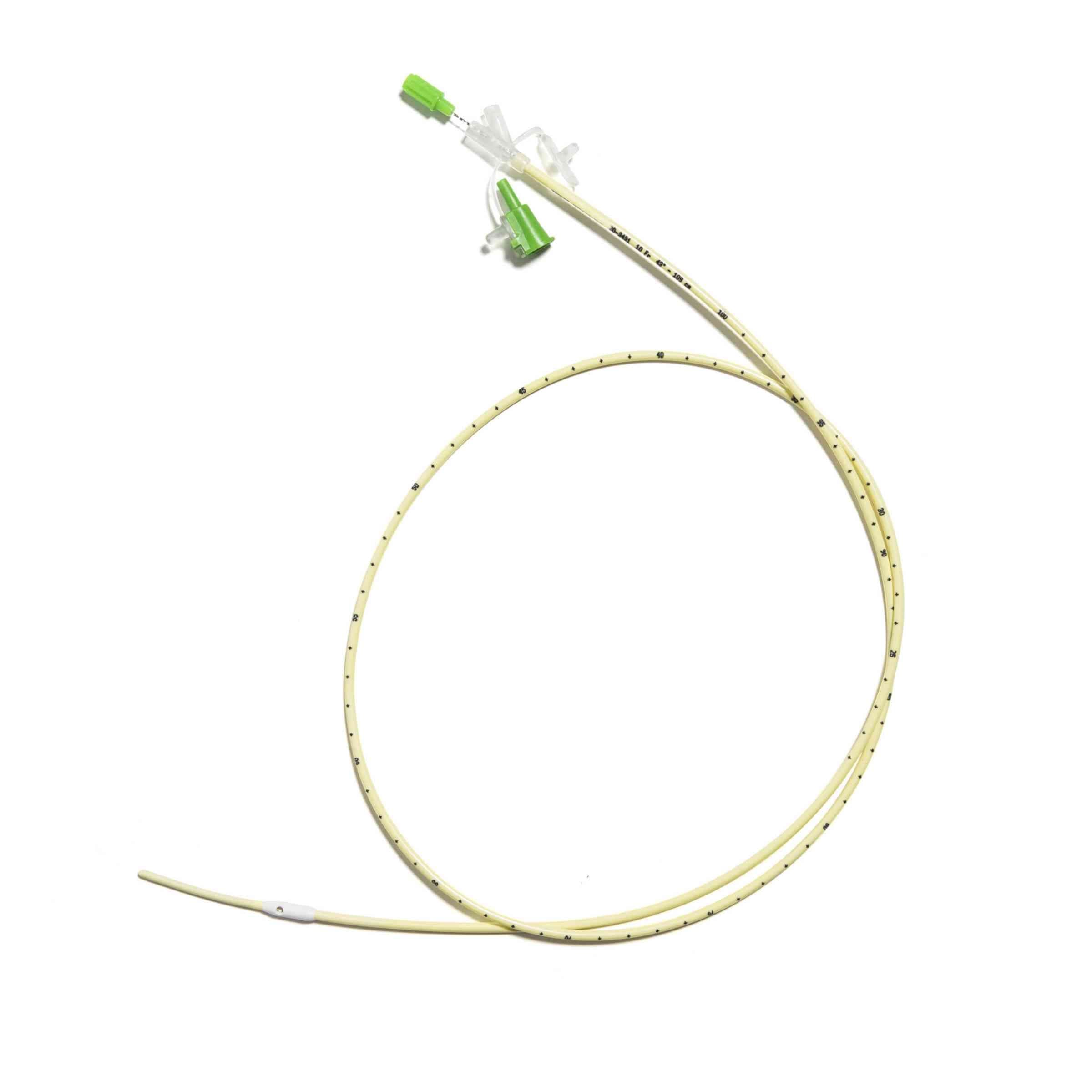 Corflo Controller Nasogastric Feeding Tube with Stylet, 3 GM Tip, 10 Fr, 43" L - Image 1