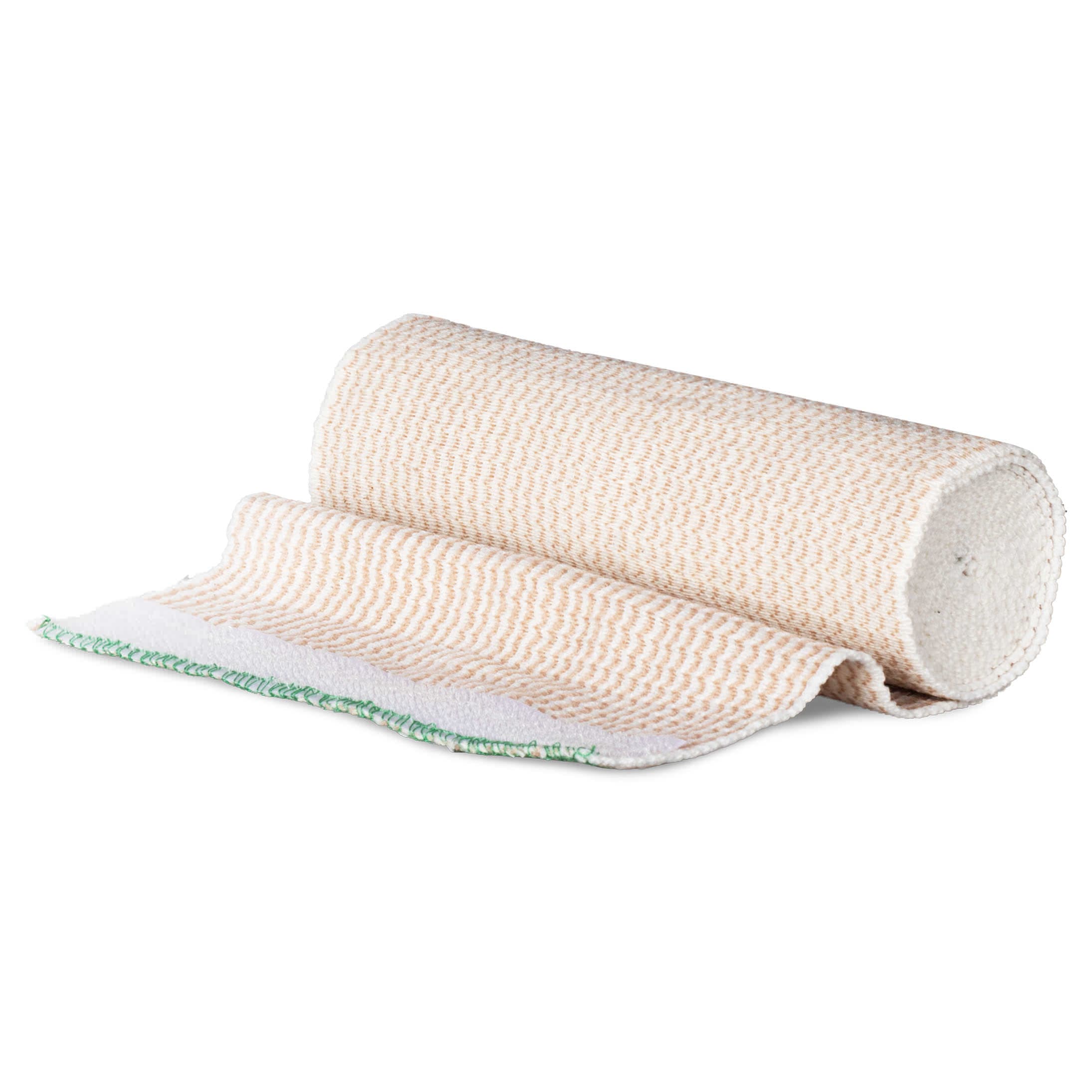 Dukal Elastic Bandage, 6 Inch x 5 Yard, High Compression, Tan - Box of 10 - Image 1